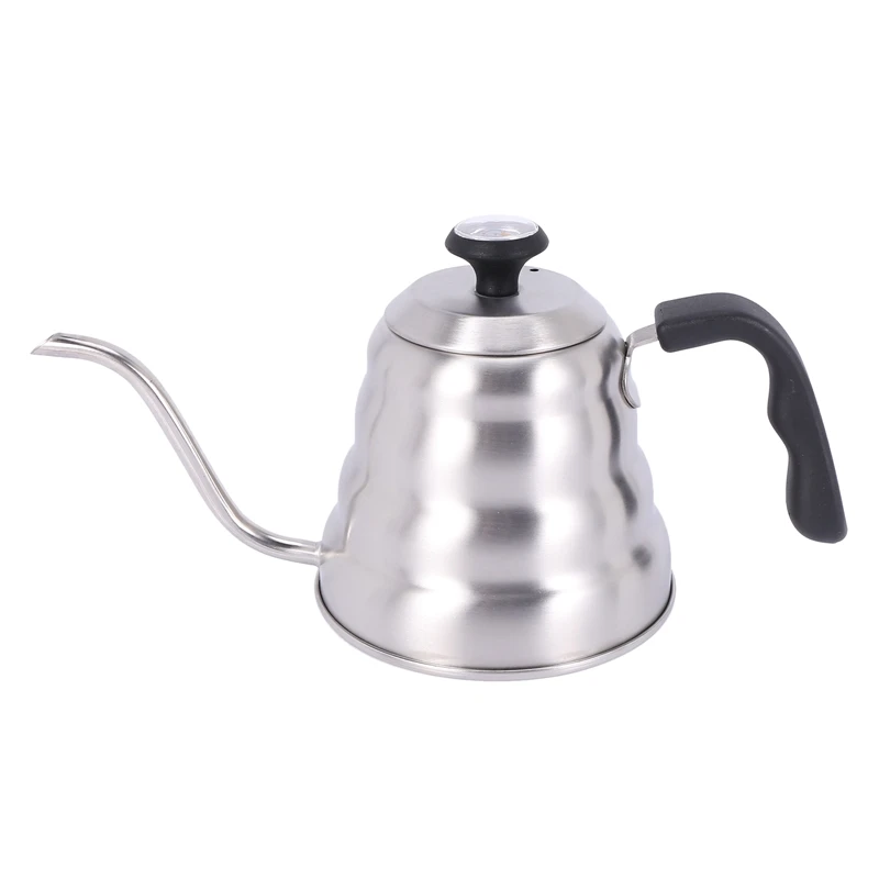 

Premium Pour Over Coffee Kettle with for Precise Temperature 40floz - Gooseneck Tea Kettle - 5 Cup Stainless Steel Teapot for St