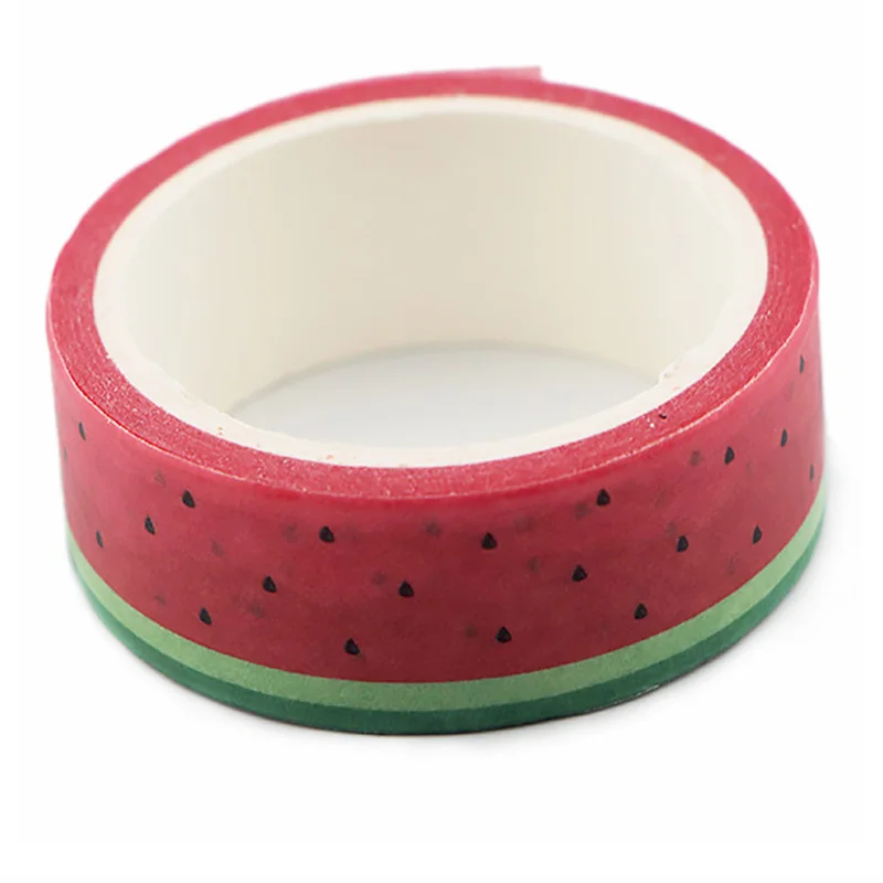 

JF697 арбуз лента Washi DIY планировщик изоляционная лента клейкая наклейки с лентами Творческий Скрапбукинг канцелярские принадлежности, школь...
