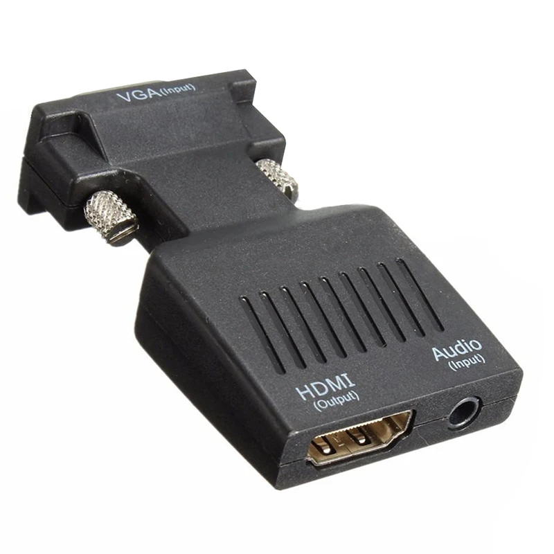 

Лидер продаж, переходник 1080P VGA «папа»-HDMI «мама» с USB-аудиокабелем