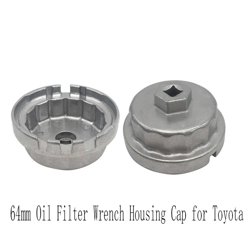 

1 шт. 64 мм масляный фильтр гаечный ключ корпус крышка для Toyota 2,7-3.5L Venza Sienna Highlander ремонтный инструмент