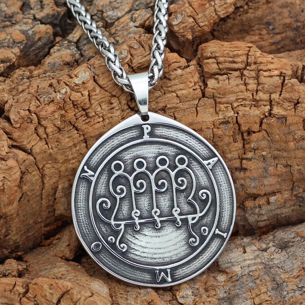 Талисман Пентакль Соломона Wiccan языческая герметичная ожерелье с подвеской