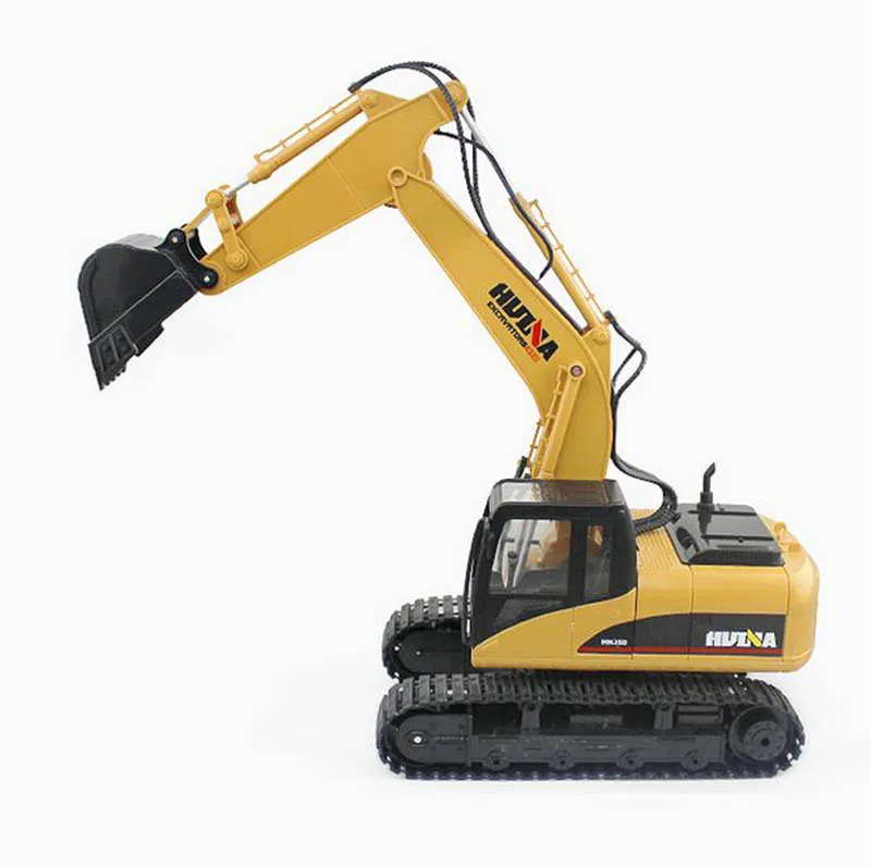 

[Funny] Multifunction 15 channel 2.4G RC Excavator Charging RC Car electronic Remote control Alloy Excavator truck For kids gift