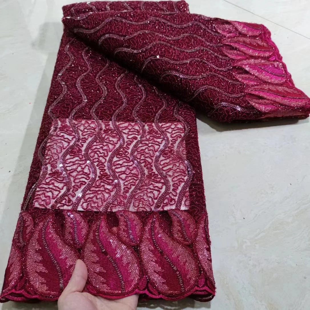 

Африканский новый стиль тюль кружево сеточка ткань с блестками Швейцария высокое качество кружево Тюль Нигерия кружево сетка свадебная тк...