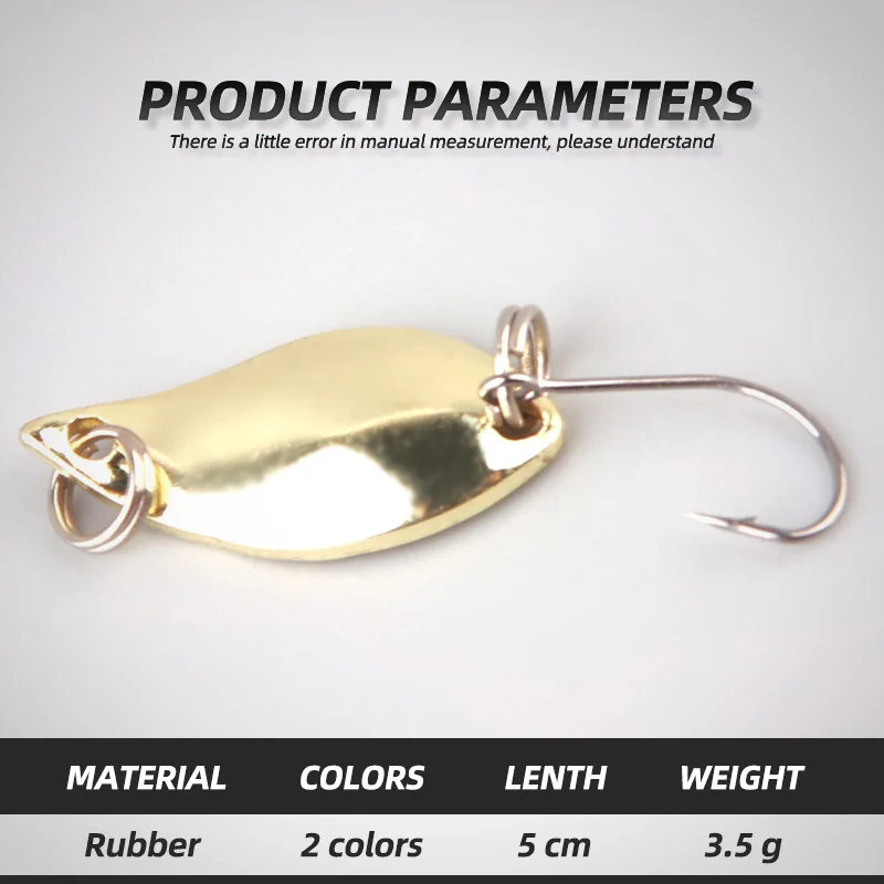 ARDEA 3.5g trout spoons brass fishing pesca micro metal lures area ultralight Fishing tackle | Спорт и развлечения