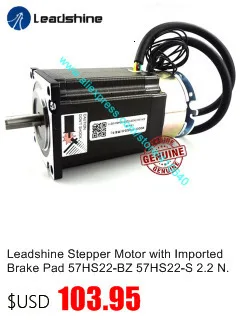 Leadshine шаговый двигатель с импортными тормозными колодками 57HS22-BZ 57HS22-S 2,2 N.M удерживающий крутящий момент 8 мм диаметр вала тормозной шаговый