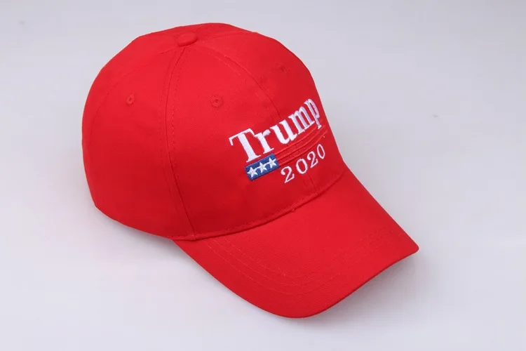 Красная бейсболка Дональда Трампа, шапка с вышивкой американского флага, товары для американской акции
