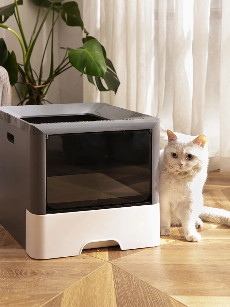 Роскошный современный питомец большой ящик для мусора кошка закрытый мебельной