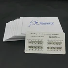 10 упаковок, стоматологические металлические зубья, Ортодонтические скобки Edgewise без крючка3 крючка