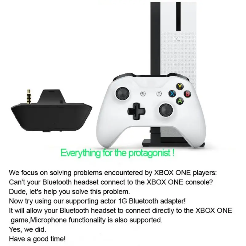 OOTDTY Беспроводная bluetooth-гарнитура адаптер 3,5 мм конвертер для наушников для XBox One комплект