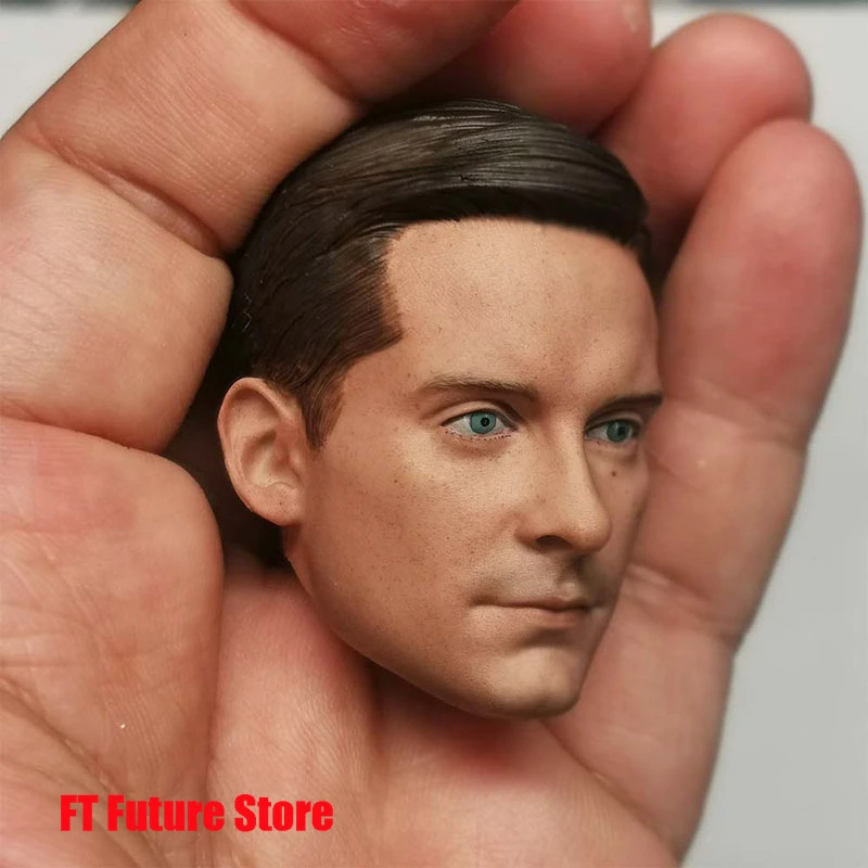 1/6 тело паука Tobey Maguire голова лепка ПВХ резьба модель подходит для 12 дюймов мужской