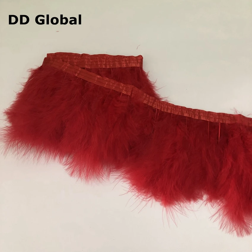 2 метра кожаный розовый крашенный шелк Марабу перо планки полосы 6 8 дюймов Турция