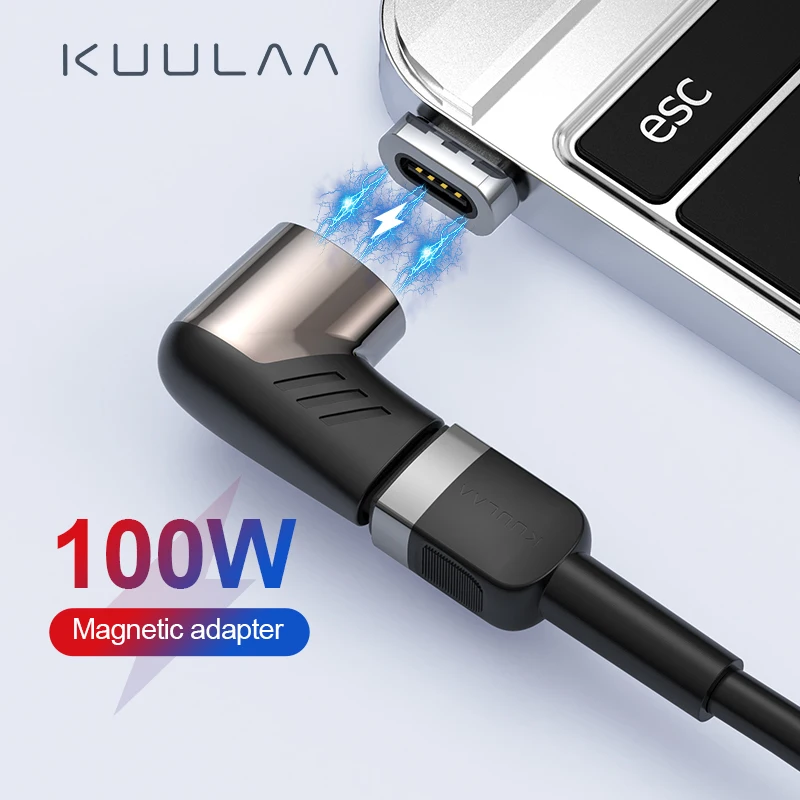 Магнитный адаптер KUULAA USB Type-C 5 А 100 Вт | Мобильные телефоны и аксессуары