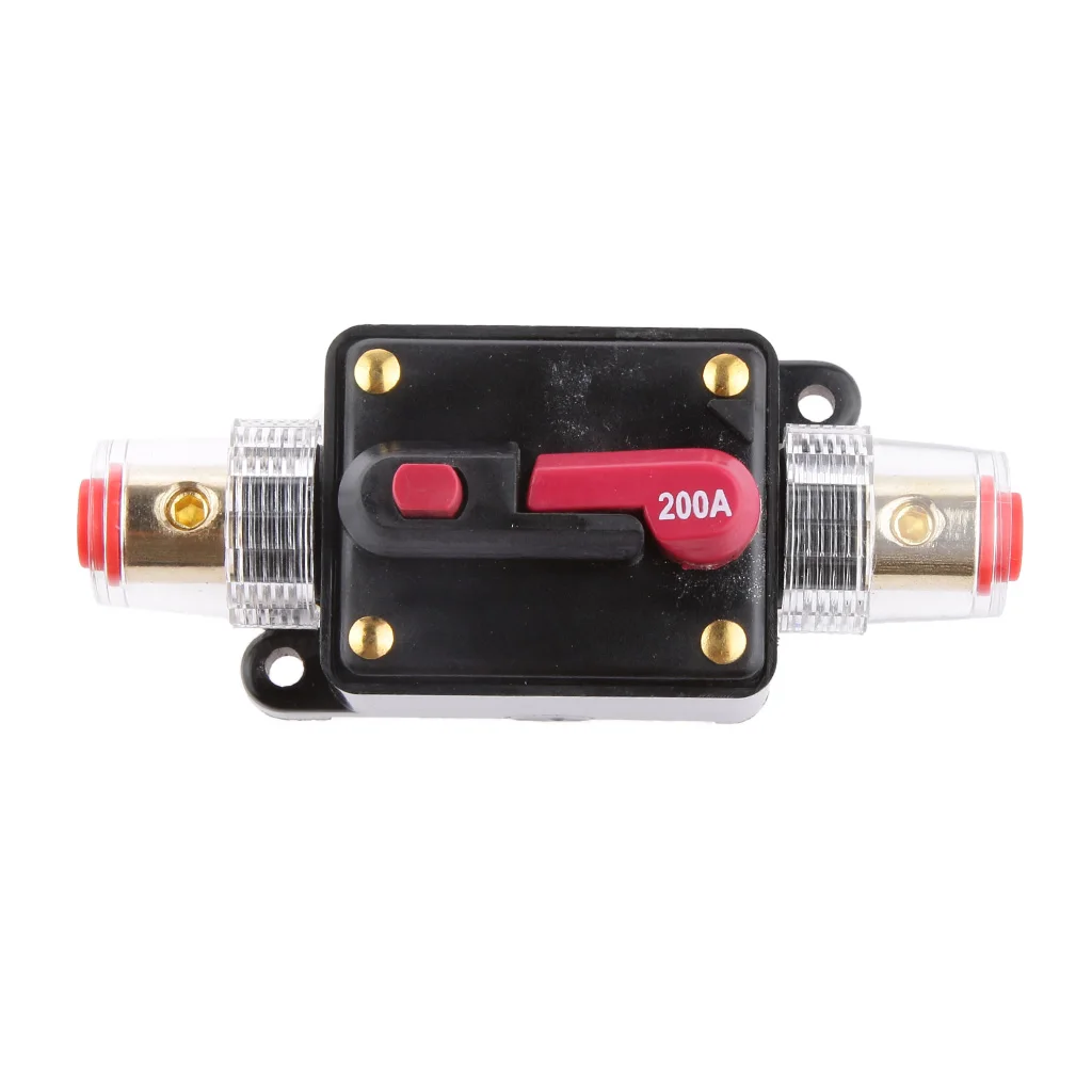200AMP DC 12 V-24 V Автомобильный защитный Аудио встроенный выключатель предохранитель