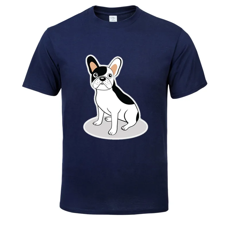 

Футболка мужская с надписью «I love french bulldog», тенниска из 100% хлопка, майка для скейтборда, рубашка для мальчиков, цвет черный/белый, лето