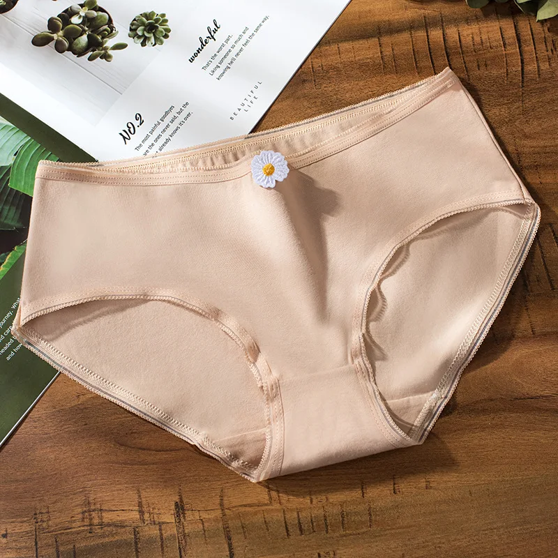 

3pcs Sexy Panties Women's Cotton Breathable Briefs Solid Soft Seamless Underwear Female Sexy Intimate Seamless Brief M-XXL