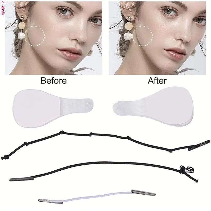 40Pcs Instant Invisible Face Stickers Neck Eye Double Chin Lift V Shape Refill Tapes Thin Makeup Facelifting Patch Tools