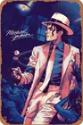 Винтажный жестяной плакат Майкла Джексона, металлические ретро плакаты, железная живопись, табличка, Настенный декор для бара, кафе, дома, гаража