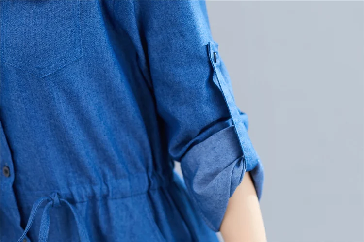 

Literary Dress For Women Button Robe Longue Femme Shirt Dress Korean Ladies Dresses Vestidos De Fiesta De Noche Vestido Longo