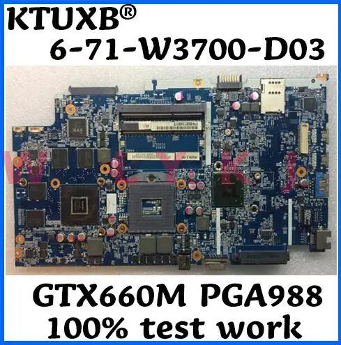6 71 w3700 d04 для Hasee рейтеон CLEVO W350ET W370ET Материнская плата ноутбука 77 W35E0 D04 материнская