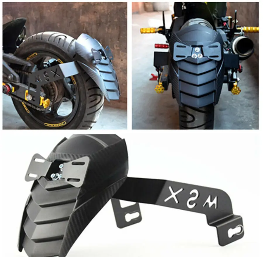 Защита от брызг для крыла заднего колеса чехол шин Hugger с кронштейном номерного