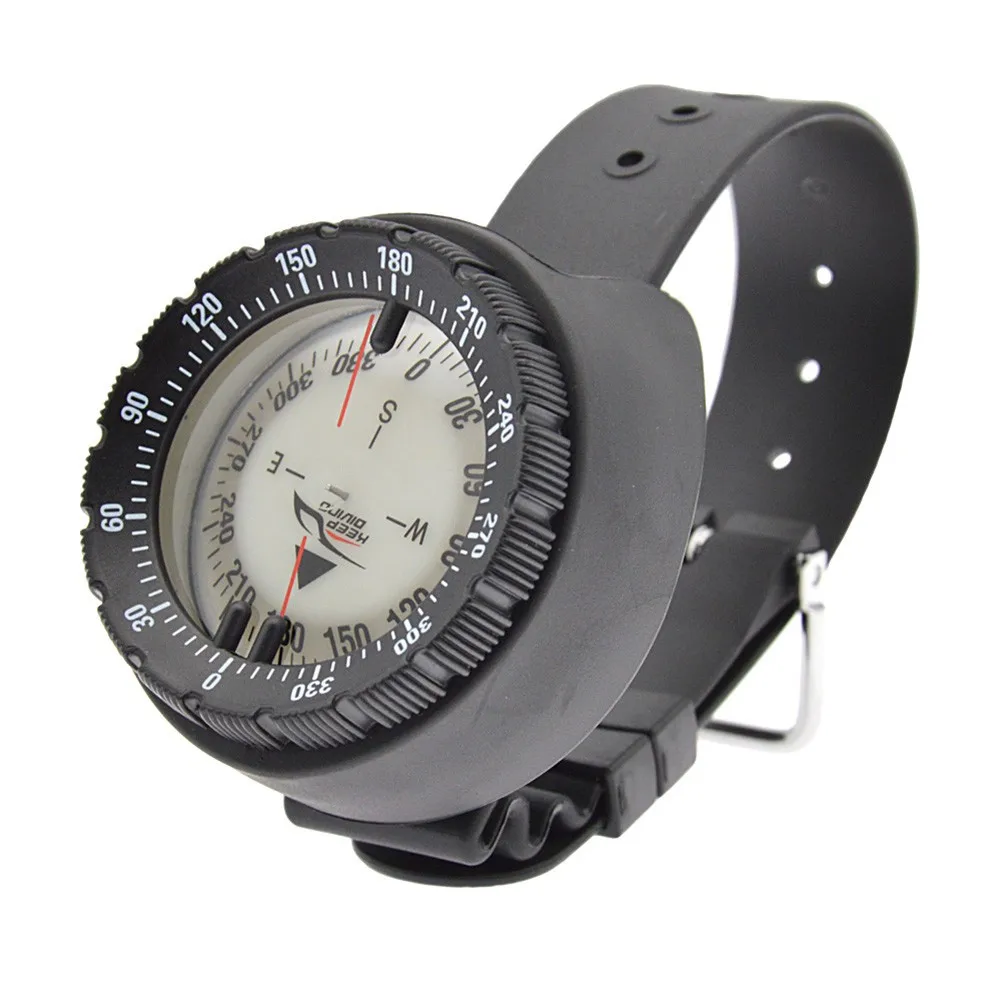 

Scuba Diving Navigation Compass Lightweight Portable Module Gauge Strong Magnetic 50m Watch Balanced Waterproof Wrist Mount
