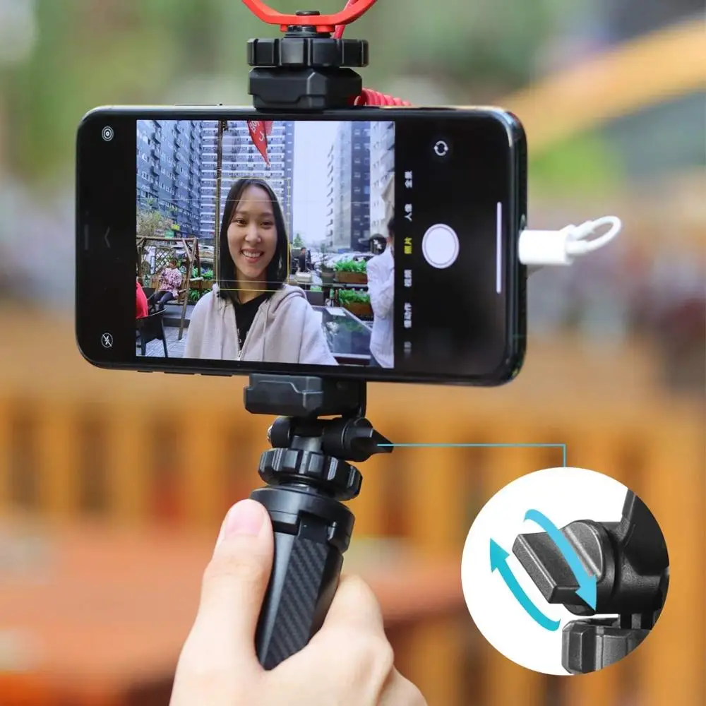 Штатив для телефона Ulanzi ST-06 с холодным башмаком Регулируемый адаптер iPhone 11 Pro Max XR