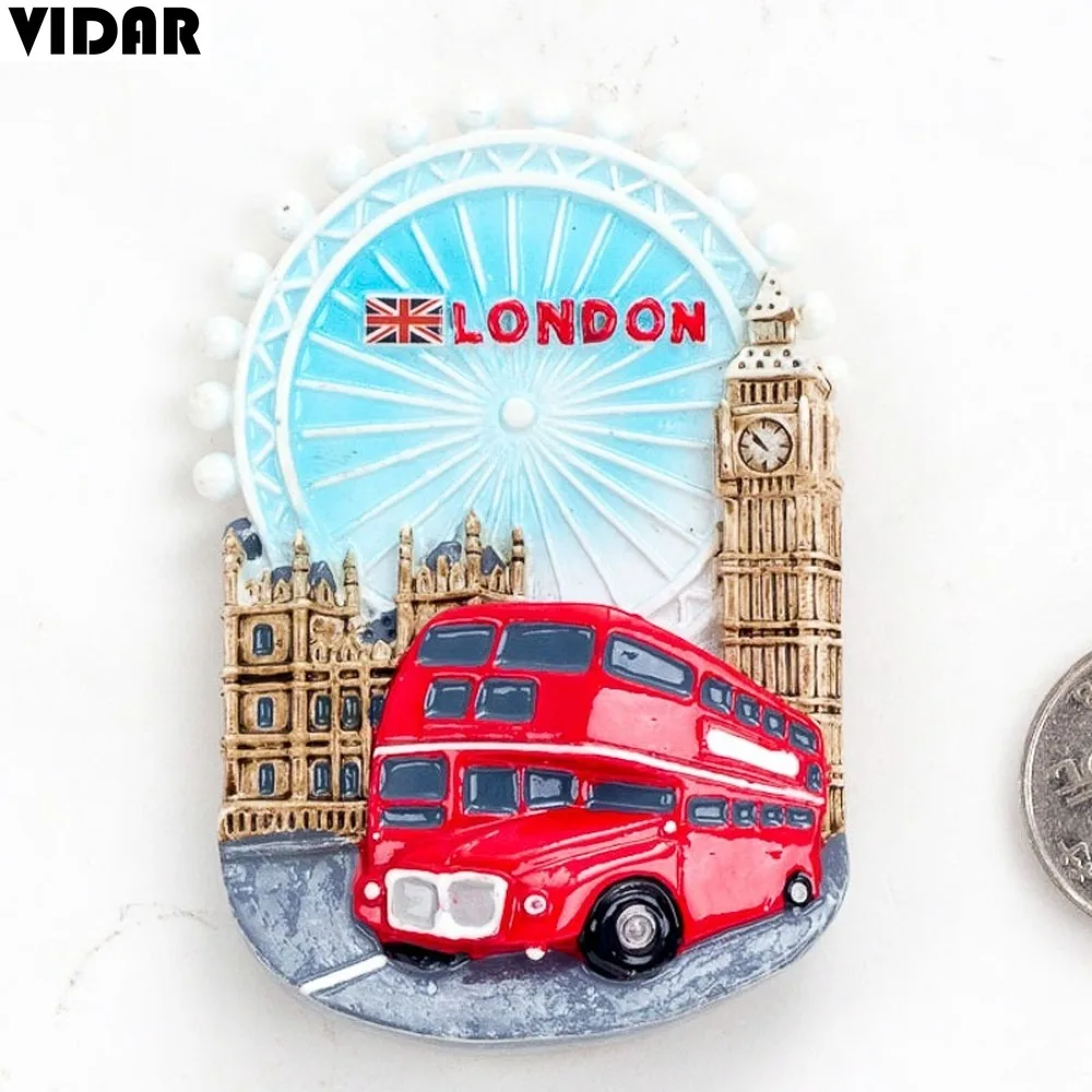 VIDAR Ins UK London сувенир из поездки подарок двухэтажный автобус креативный резиновый