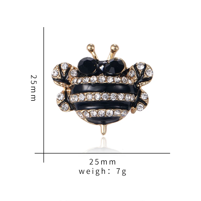 Enamel Bee Metal Insect Brooch Pin Women&ampMen Jewelry Cute Bumblebee Rhinestone Badges Fashion Cloth Decors Accessories | Украшения и