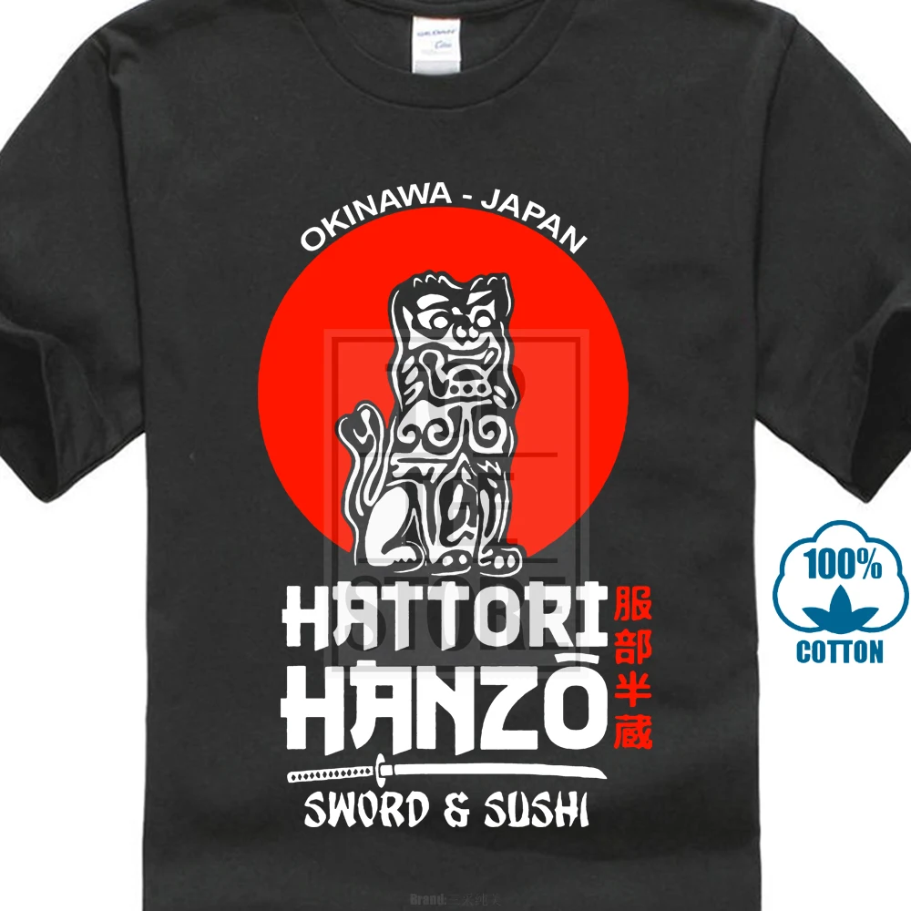 Hattori Hanzo Men'S черная футболка Размер M 5Xl 015903| |