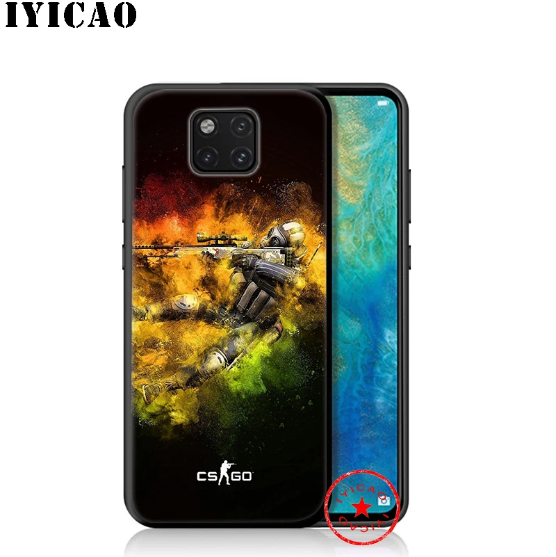 IYICAO Counter Strike CS Go Soft Case for Huawei P30 P20 P10 P9 P8 2017 2016 2015 P Smart Z Plus 2019 Mate 20 10 Lite Pro Mini |