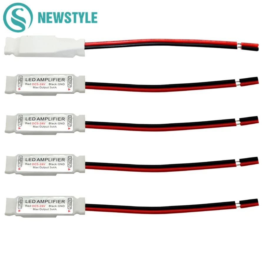5 шт. светодиодный Усилитель контроллер мини 3 клавиши RGB/RGBW DC5 24V для 5050