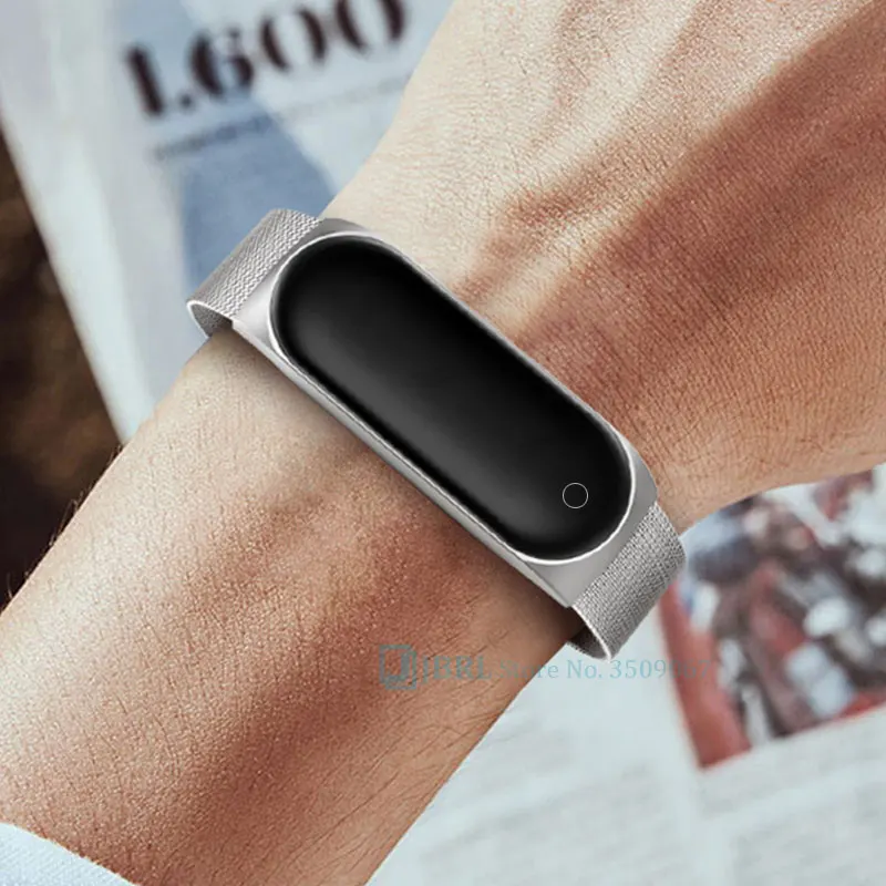 Умные часы из нержавеющей стали для мужчин и женщин Android IOS Smartwatch Электроника