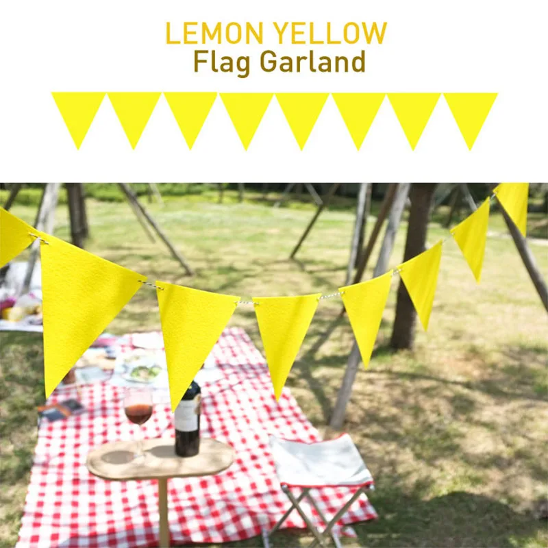1 Набор желтых баннеров для детей Гирлянд украшения дня рождения вечеринки