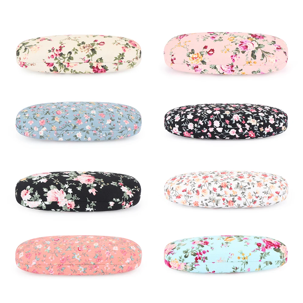 Чехол для очков чтения модный портативный тканевый чехол очки с цветами футляр