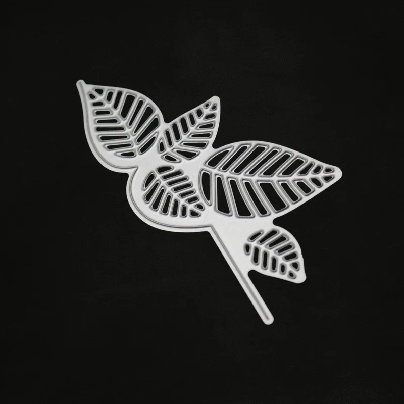 Металлические трафареты для вырезания веток листьев сделай сам скрапбук карта