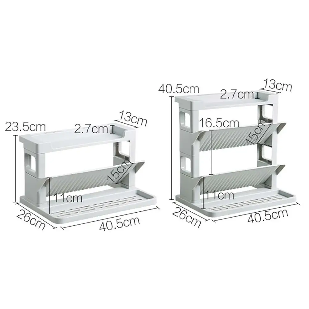 3/4 слойная пластиковая кухонная приправа стойка столешница отделка полки для