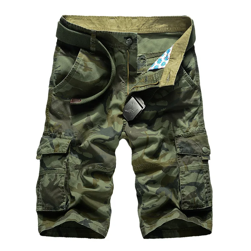 

Camouflage Camo Cargo Shorts Men 2021 New Mens Casual Shorts Male Loose Work Shorts Man Military Short Pants Plus Size 29-44