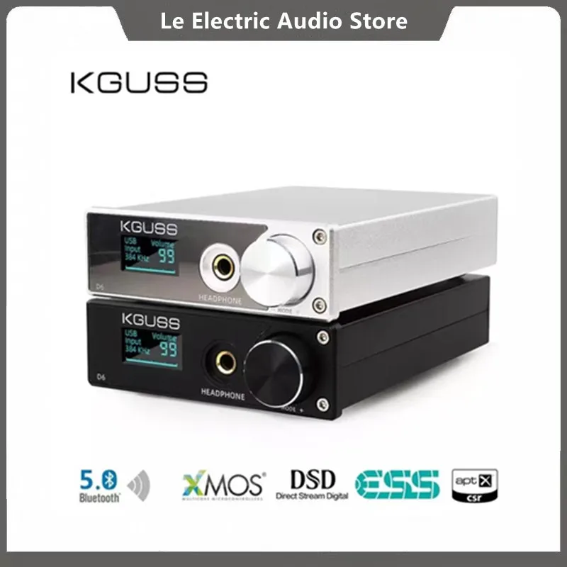KGUSS D6 USB ЦАП XMOS ES9018K2M аудио декодер DSD Bluetooth CSR8675 5 0 APT X усилитель для