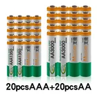 Новинка 100%, перезаряжаемые батареи 1,2 в AA 3000 мАч Ni-MH + батарея AAA, перезаряжаемая батарея 1350 мАч, никель-металлогидридная батарея 1,2 в AAA