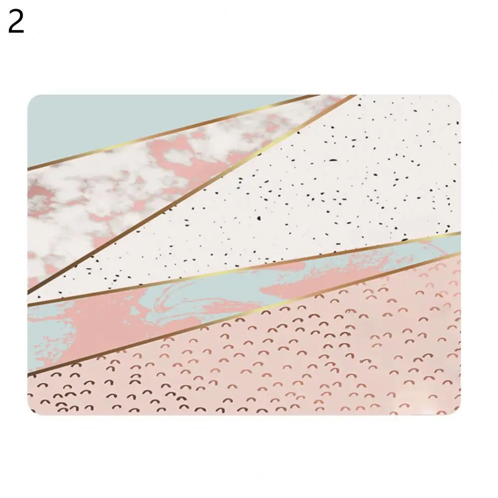 

Nordic Marble Tile Style Mouse Pad Soft Rubber Non-slip Marble Stripe Block Desk Mouse Mat Wrist Rest for Gamer