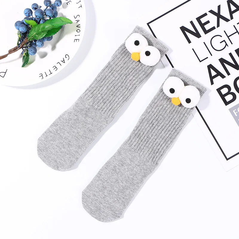 Однотонные женские хлопковые гольфы длинные гетры для мальчиков и девочек