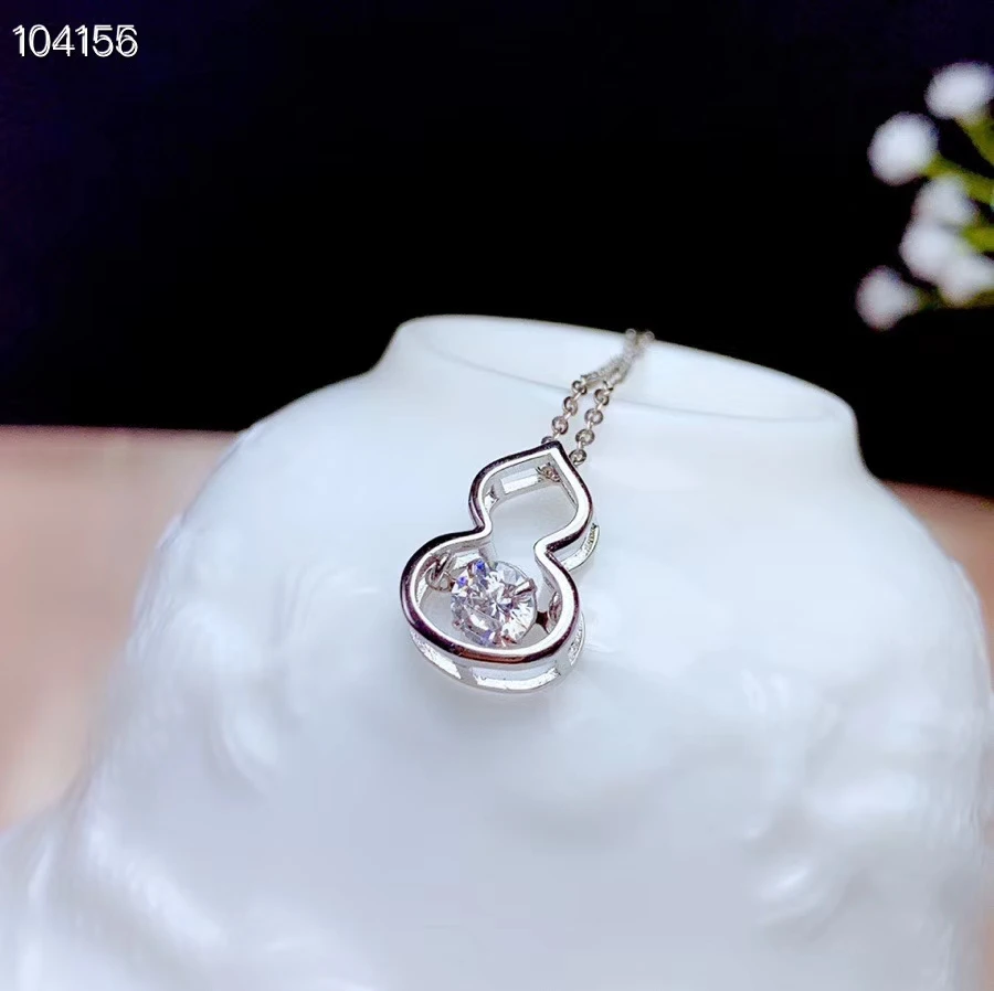 

2020 cucurbit style pouring shiny moissanite necklace for women 925 sterling silver birthday gift shiny gem better than diamond