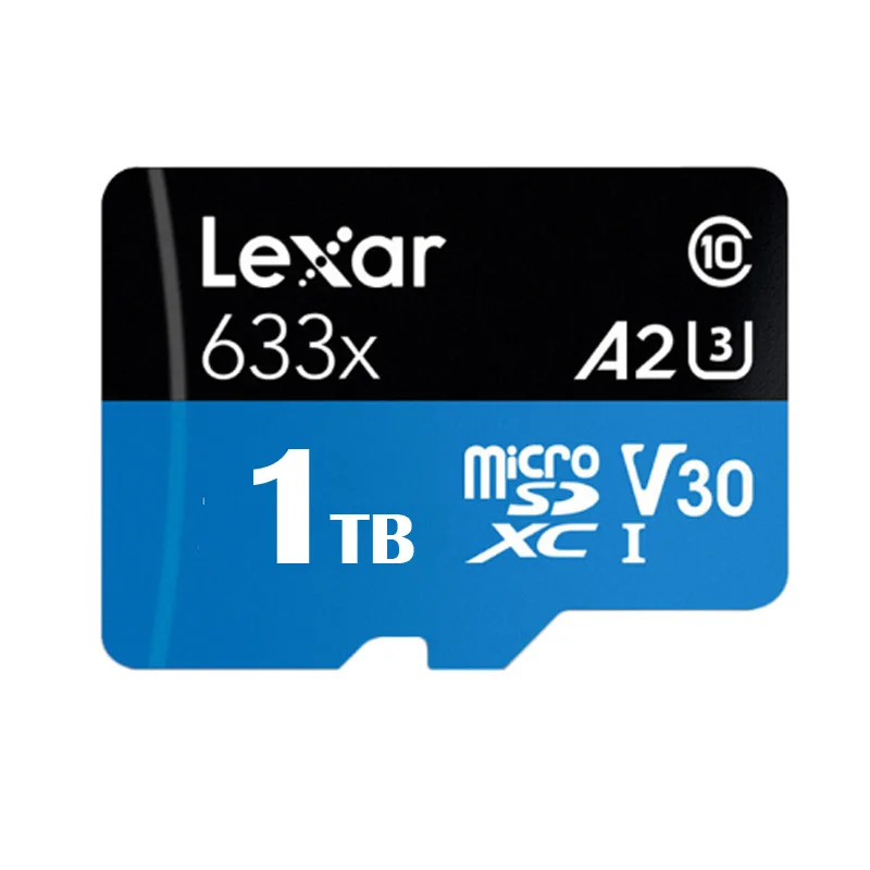 Lexar 633X1 ТБ micro sd 128 Гб карта памяти 512 Гб оперативной памяти, 32 Гб встроенной памяти, 64 ГБ 256 ГБ SDXC карты памяти SDHC 95M 80 U1 U3 V10 4K Microsd флэш-карты памяти - Емкость: 1TB