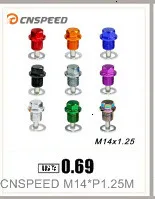 CNSPEED M20 M16 M14 M12* 1,5/1,25 алюминий Neo хром Магнитная дренажная масляная пробка дренажный болт масло отстойник Сливная пробка Гайка YC100281