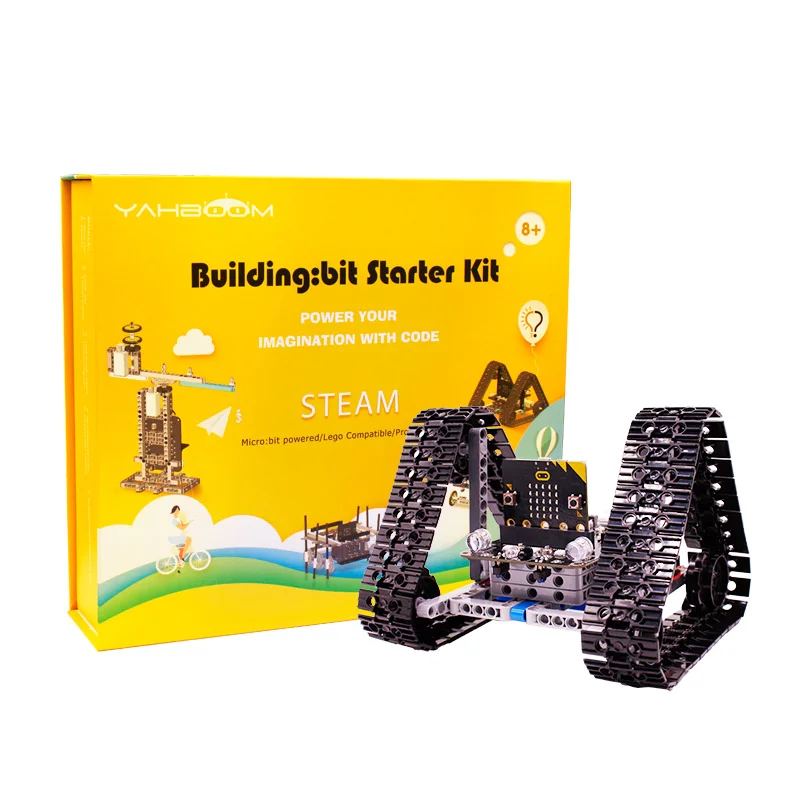 Bestellen Yahboom DIY 9 Modelle Maker Bildung Baustein BBC Microbit Gebäude: Bit Roboter Auto Kit Mit BBC Micro:bit