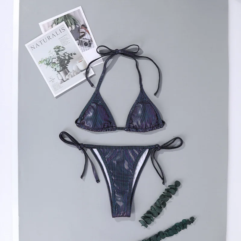 Купальные костюмы 2 шт. бикини для девочек купальный костюм с высокой талией