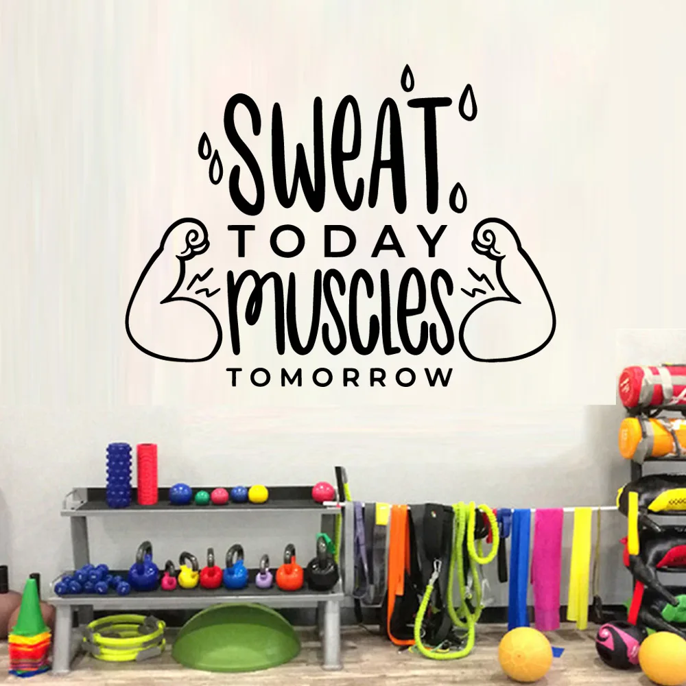 

Симпатичные самоклеящиеся виниловые обои для тренажерного зала, украшение для детской комнаты, настенная роспись, Прямая поставка