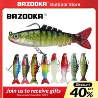 bazooka sinking wobblers fishing lures lead soft bait jointed crankbait swimbait segment jig artificial for fishing tackle lure