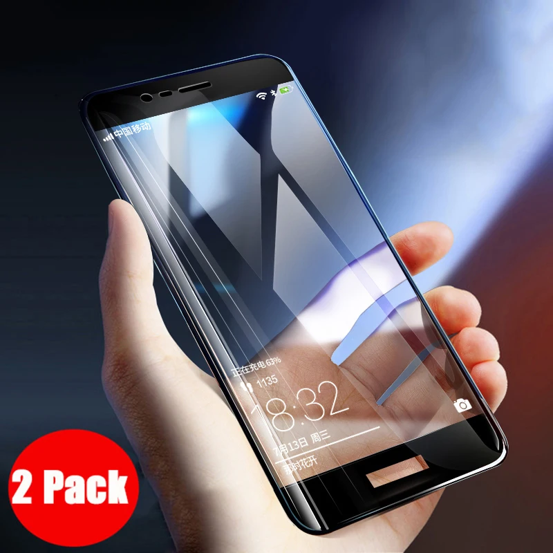 2 Packs For Huawei Honor 8 Pro Tempered Glass 9H Explosion-proof Screen Protector Film For Huawei Honor 8 Pro Honor V9 Glass
