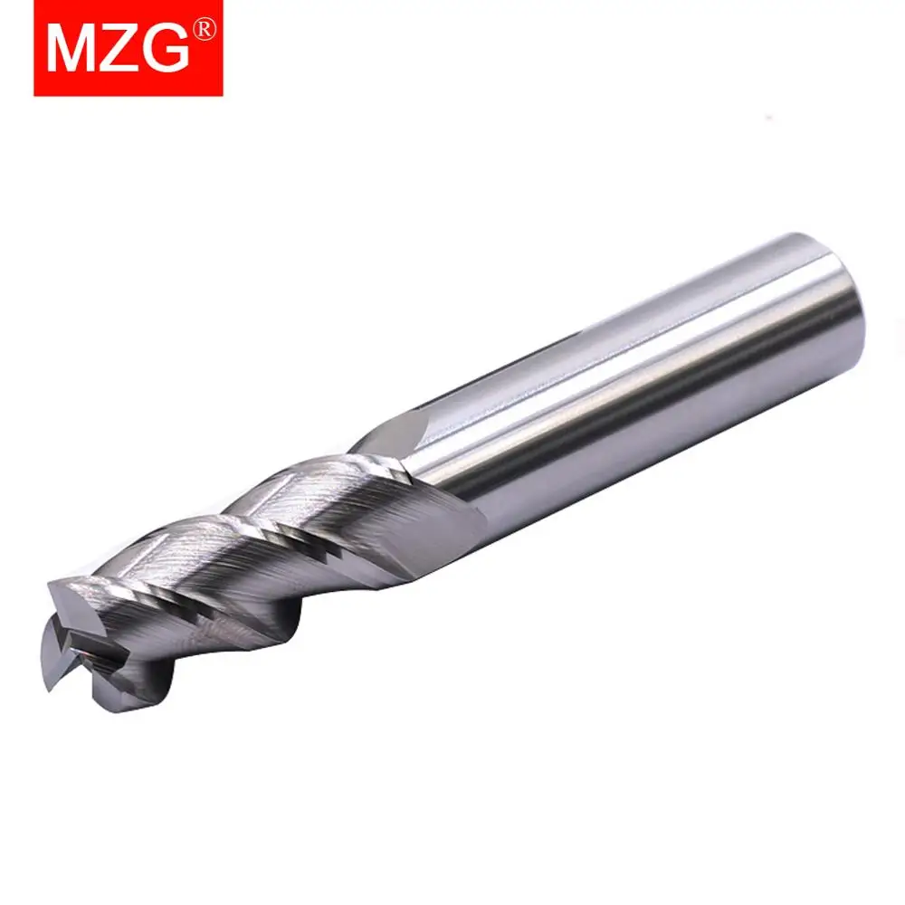 Концевая фреза MZG из вольфрамовой стали с 3 канавками HRC55 мм 5 6 для обработки